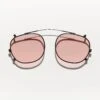 CLIPTOSH MATTE BLACK W/ NEW YORK ROSE TINT -Fashion Optical Shop cliptosh color new york rose pos 2