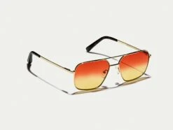 SHTARKER GOLD WITH CUSTOM MADE TINTS™ -Fashion Optical Shop shtarker in gold color candy corn pos 1