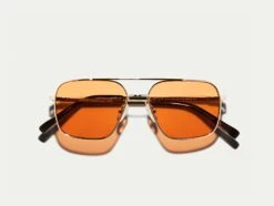 SHTARKER GOLD WITH CUSTOM MADE TINTS™ -Fashion Optical Shop shtarker in gold color woodstock orange pos 2
