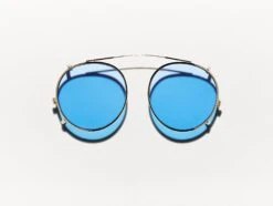 CLIPZEN GOLD WITH CUSTOM MADE TINTS™ -Fashion Optical Shop tint clipzen color celebrity blue pos 2